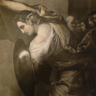 Litografía antigua Las Guerreras