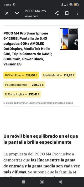 Xaomi Poco M4 Pro 128GB Dorado