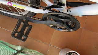 Bicicleta Denver 24 Montaña Blanca/Rosa + patinete