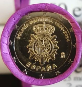 Moneda 2€ España 2024 Policía Nacional SC