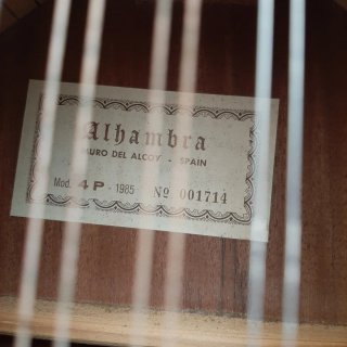 Bandurria Alhambra Tapa Maciza
