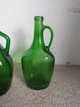 2 Garrafas de vidrio