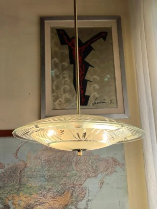 Lampada sospensione anni'50 Pietro Chiesa
