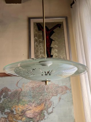 Lampada sospensione anni'50 Pietro Chiesa