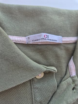 Polo Carolina Herrera Verde Caqui