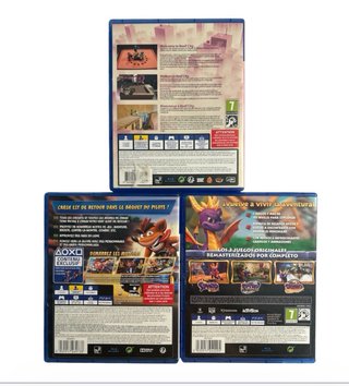 Lote 3 Juegos PS4: Gang Beasts, CTR, Spyro