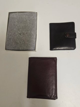 Cartera antigua piel auténtica + 2 regalos