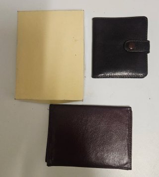 Cartera antigua piel auténtica + 2 regalos