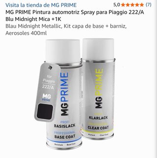 Pintura Vespa Azul Midnight (222 A)