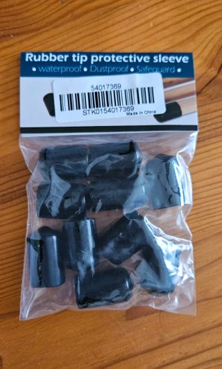Fundas protectoras de goma para tacos de billar