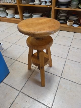 Taburete de artista madera antiguo