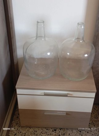 2 Garrafas Cristal 8L