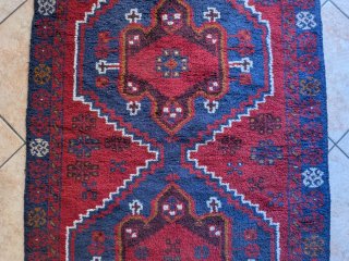 Tappeto vintage boho-etnico lana
