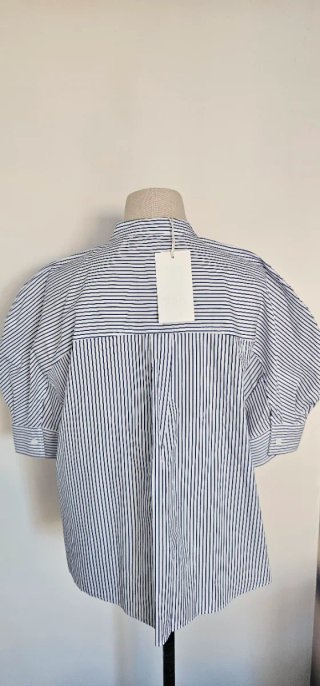 Camisa Zara Rayas Azul Blanco