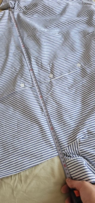 Camisa Zara Rayas Azul Blanco