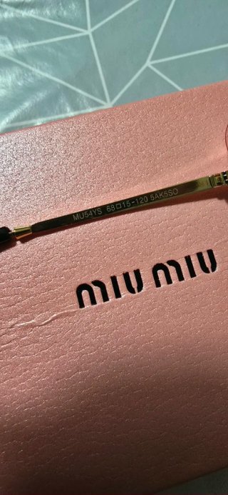 Gafas Miu Miu Rosas y Doradas