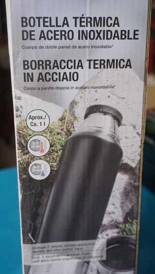 Termo Acero Inoxidable y 2 Termos Mega 600ml y 1L