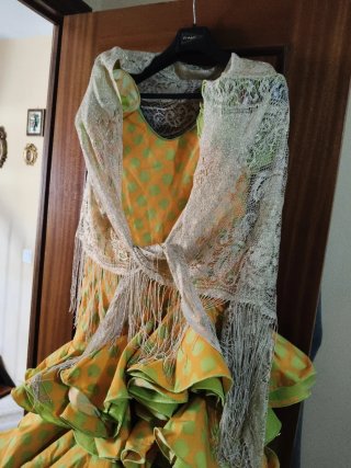 Traje de flamenca niña lunares