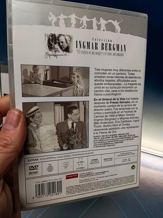 DVDs, 3 películas de INGMAR BERGMAN -El rostro + LA FLAUTA MÁGICA + En el umbral de la vida