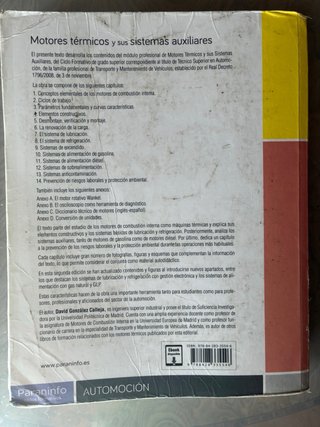 Libros de primer año ,automocion