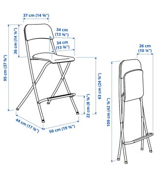 Taburete Alto Ikea Franklin Blanco
