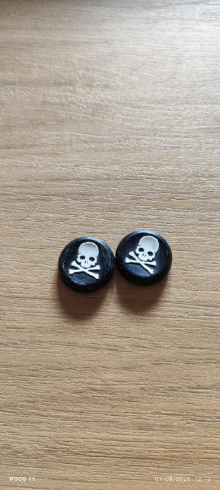 2 protectores joystick calavera