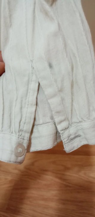 Camisa mujer beige manga larga