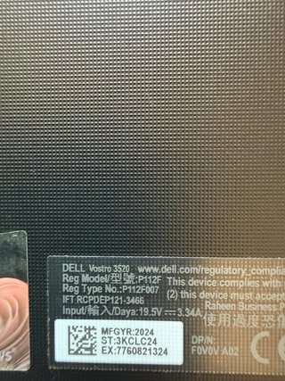 Dell Vostro 3520 Intel i5 Negro