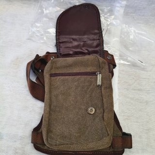 Bolso de pierna de lona