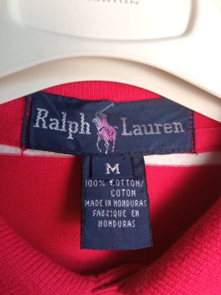 Polo Ralph Lauren maniche lunghe M righe rosse