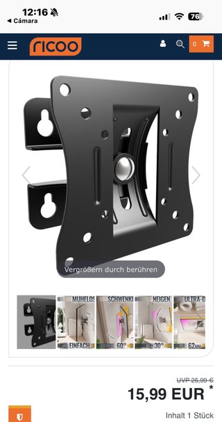 Soporte TV Pared RICOO S0711