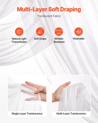 Kit Fiori Artificiali per Arco Nuziale con Tende