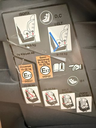 Silla Auto Klippan Triofix Grupo 1-2-3