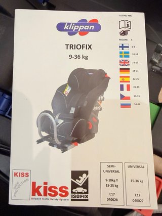 Silla Auto Klippan Triofix Grupo 1-2-3