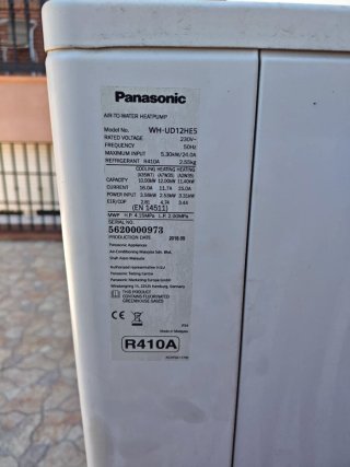 Aerotermia Panasonic Aquarea  12Kw + Fancoil Aerme