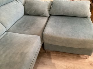 Sofá modular 3 plazas + puff, asientos extensibles