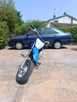 Pit Bike motocross AUTOMATICA Azul