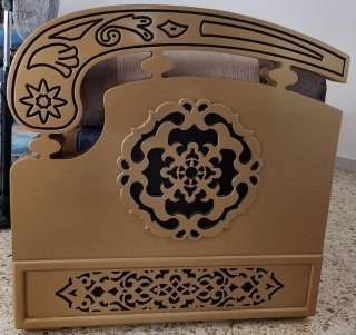 Sofá marroquí con fundas  beige y marrón