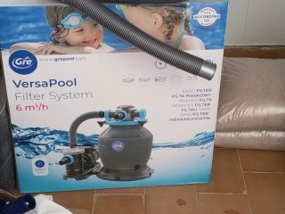 Depuradora piscina Gre con mangueras