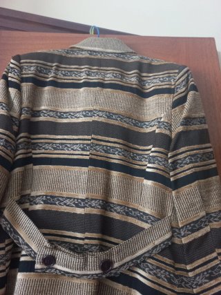 Blazer Tamico Rayas Beige y Marrón