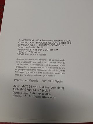 lote de 12 tomos, El mundo mágico de los niños. Océano , Completa, 1989