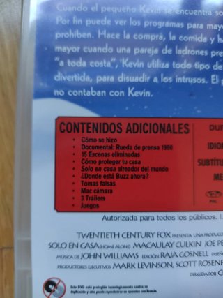 DVD Solo en Casa (1990)