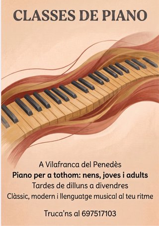 CLASSES DE PIANO A VILAFRANCA DEL PENEDES