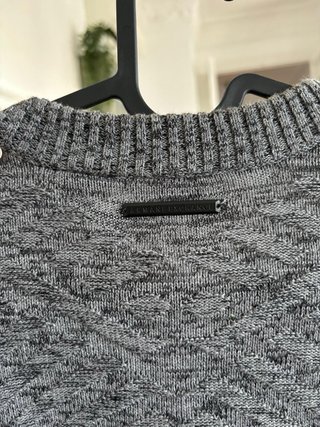 Jersey Sweater Armani Exchange Gris Negro Talla XS