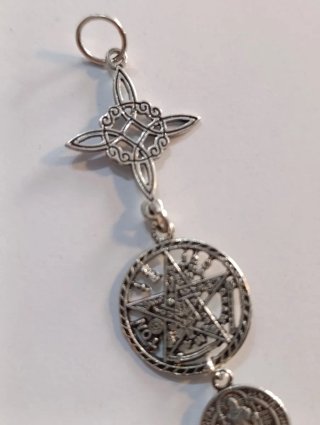 Colgante Triple Protección Plata 925