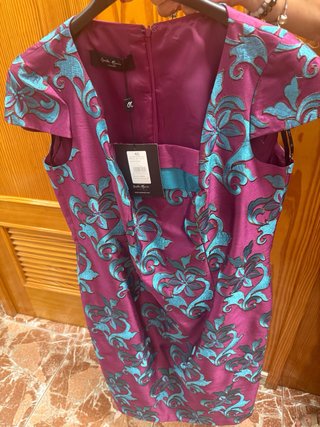 Chaqueta y Vestido Fiesta Carla Ruiz Morado/Turque