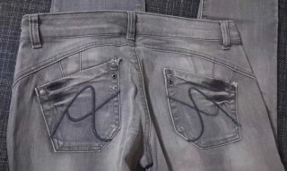 Pantalón vaquero gris mujer talla 40 Kira