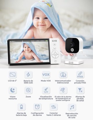 Cámara GHB Vigilabebés Modelo ABM700