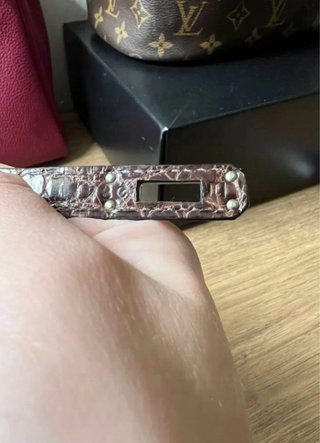 Hermès Birkin 30 Pelle Coccodrillo Marrone