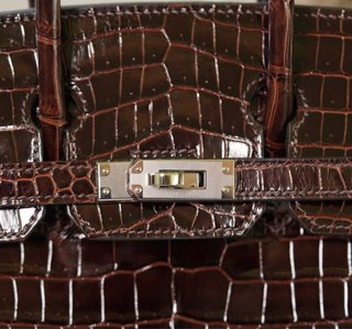 Hermès Birkin 30 Pelle Coccodrillo Marrone